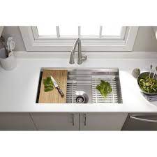 Kitchen sink drains and comes with all necessary nuts and washers for installation. Kohler K 5540 Na Prolific Stainless Steel Undermount Single Bowl Kitchen Sinks Efaucets Com Kitchen Sink Accessories Kohler Kitchen Sink