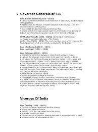Governor Generals (Bengal & India) - Upscsuccess