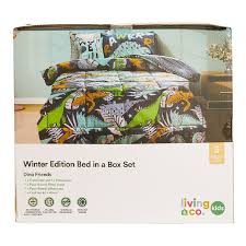 Choose from contactless same day delivery, drive up and more. Living Co Kids Bed In A Box Set Dino Aqua Single Aqua The Warehouse