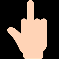 Doigt d'honneur \dwa d‿ɔ.nœʁ\ masculin. Doigt D Honneur Emoji