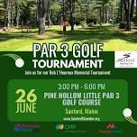Chipping for the Chamber-Par 3 Golf Tournament