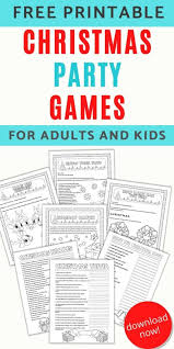 Beautiful time of the year. Free Printable Christmas Games For Parties And Families The Artisan Life