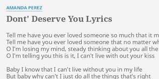 In My Mind Lyrics Amanda