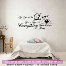 Details About Jalaluddin Rumi Wall Sticker Rumi Love Quote Wall Decals Vinyl Home Art Decor D3