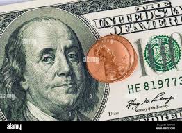 Ben franklin dollar bill hi-res stock photography and images