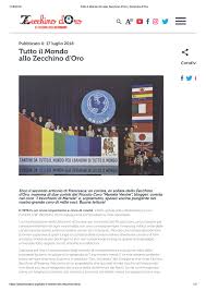 The zecchino d'oro international festival of children's song has been held every year since 1959, first as a national (italian) event, and after 1976 as an international one. Tutto Il Mondo Allo Zecchino D Oro Testimonianze Musicali