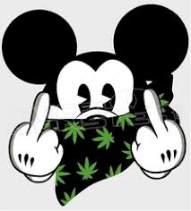 Marijuana Weed Mickey Mouse Decal Sticker Decalmonster Com