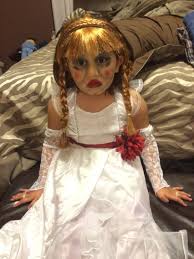 Why not try dressing like annabelle this halloween? 12 Best Annabelle Doll Halloween Costume Ideas Doll Halloween Costume Annabelle Costume Annabelle Doll