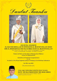 Sultan abdullah was proclaimed as the sixth sultan of pahang on january 12th 2019 replacing his father who abdicated due to ill health. The Star Daulat Tuanku Hari Keputeraan Sultan Negeri Facebook