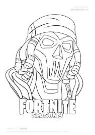 A little ghost with the bag. Fortnite Coloring Pages Season 9 B111 Coloring Pages Background