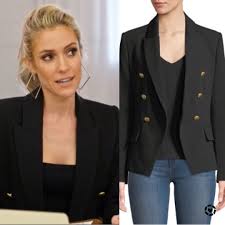 Black Blazer With Gold Buttons Kristin Cavallari S Black Blazer With Gold Buttons Kristin Cavallari Style Kristen Cavallari Style Boss Lady Style