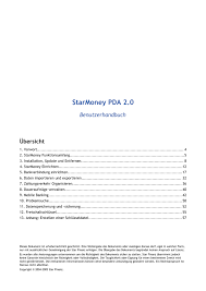 Eine software für alle banken und sparkassen: Starmoney Pda 2 0 Manualzz