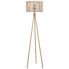 Dust with a soft, dry cloth. 59in Natural Rattan Tripod Floor Lamp At Home