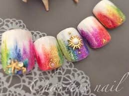 2016夏トレンドのレインボーネイルはセルフでもできる Nail Art