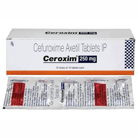 Buy Ceroxim 250 mg Tablet online | Uses, Side Effects, Price and substitutes | Apollo Pharmacy