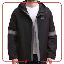 Dkny Men S Tech Regular Fit Colorblocked Hooded Rain Jacket Reviews Coats Jackets Men Macy S Hooded Rain Jacket Rain Jacket Jackets