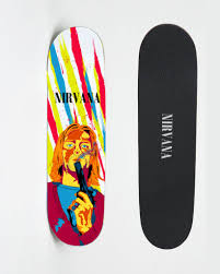 Skate mental drizzy bear drake grateful dead bears rare nos skateboard deck. Retrato De Nirvana Kurt Cobain Domestika