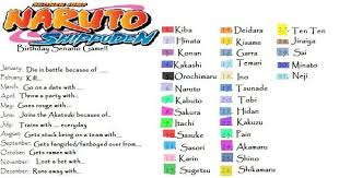 Throw A Party With Shikamaru Birthday Scenario Birthday Scenario Game Naruto