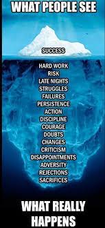 The Iceberg Of Success Some Call It Natural Motivational Quotes Entrepreneurship Quotes Motivation