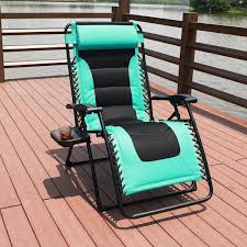 Amazonsmile Goldsun Oversized Padded Zero Gravity Reclining Chair Adjustable Patio Lounge Chair With Cup Holder For Swimming Pools Beach Porch Outdoor Chairs
