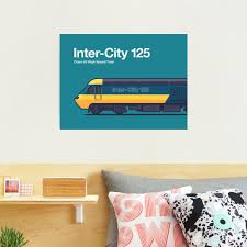 Intercity 125 High Speed Train Side Profile Orig Photographic Print By Voodoocircus Speed Training Train High Speed