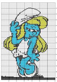 Make cross stitches based on children's drawings, vacation photos, famous works of art, and more. 97 Crochet Smurfs Graphs Ideas Smurfs Cross Stitch Patterns Stitch Cartoon