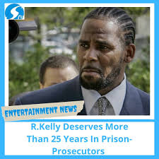 R&B singer, Robert Sylvester Kelly, well known as R. Kelly has gotten a  recommendation by Federal prosecutors in New York to be sentenced to more  than 25 years in prison. According to