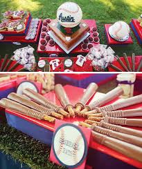 Birthday Themes For 8 Year Old Boy Creative Grand Slam Baseball Birthday Party Hostess With The Mostess Baseball Birthday Party Sports Birthday Party Birthday Party Themes