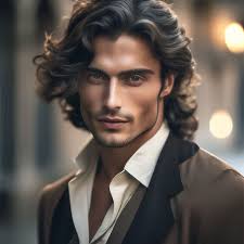 A handsome man,a beautiful man …" — image created in Shedevrum