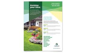 Landscaper Flyer Template Design Fundraiser Flyer Brochure Design Template Template Design