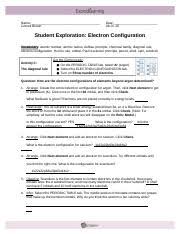 Answer key student exploration electron configuration related files observe the atom model on the. Electron Configuration Gizmos Activity C Docx Name Cornell Brown Date Student Exploration Electron Configuration Vocabulary Atomic Number Atomic Course Hero