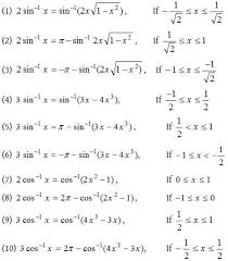 What Are The Inverse Trigonometric Functions A Plus Topper In 2020 Trigonometric Functions Math Formulas Algebra Formulas