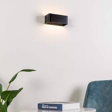 Details about astro pienza 0917 dimmable wall light 1 x 60w e14 lamp ip20 white plaster finish. Black Led Wall Lamp With Dimmer Quadra Kosilight Uk
