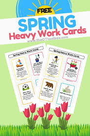 When your kids are bored ask them to pick a card from the jar. Free Heavy Work Activities Cards The Ot Toolbox