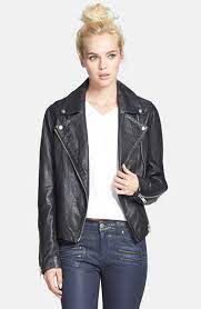 Topshop Birthday Leather Biker Jacket Nordstrom Exclusive Nordstrom Leather Jackets Women Leather Jacket Nordstrom Fashion