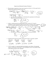 How many cl's are there for each ca? Chapter 8 Empirical And Molecular Formulas Worksheet 1 Key Pdf