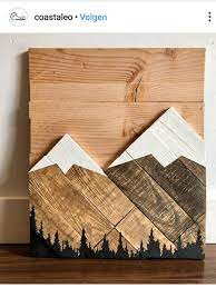 Pin By Whitney Trim On Diy Projects Mountain Wood Art Reclaimed Wood Art Wood Artist