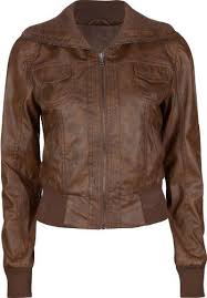 Full Tilt Faux Leather Womens Bomber Jacket Bomber Jacket Women Faux Leather Bomber Jacket Brown Leather Bomber Jacket