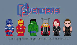 In three simple steps you will transform a picture into a beautiful cross stitch chart. The Avengers Cross Stitch Pattern