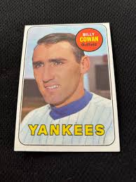 1969 BILLY COWAN TOPPS HIGH #643 NEW YORK YANKEES NRMT BASEBALL CARD