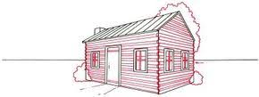This warm and cozy log cabin would look right at home in the woods. How To Draw A Log Cabin Howstuffworks