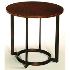 Amazon Com Beaumont Lane Round End Table In Copper Kitchen Dining In 2020 Copper End Table End Tables Copper Top Table