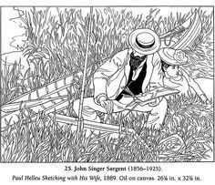 Click on any painting below to start coloring. 620 Famous Painting Coloring Pages Ideas Coloring Pages Colouring Pages Coloring Books
