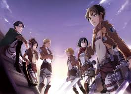 Surrounding eren is levi ackerman, mikasa ackerman, connie springer and other survey corps characters with an airship overhead. Eren Mikasa Armin Wallpapers Wallpaper Cave