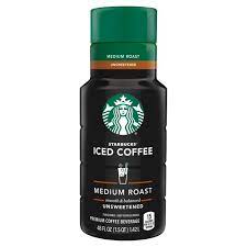 Starbucks Unweetened Premium Iced Coffee Drink 48 Oz Bottle Walmart Com