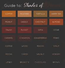 If you are looking for a moody ambience, opt for rich brown shades or dark brown. Shades Of Brown Vector Brown Color Palette Guide Royalty Free Cliparts Vectors And Stock Illustration Image 132768130