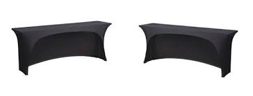 3 Sided Open Back Fitted Cover In Spandex Premier Table Linens Table Covers Table Cloth Cover