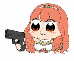 After the bankruptcy of radix ace entertainment in 2006, much of the staff wanted to continue pursuing jobs in the anime business, and after the founding of seven, many of the radix employees were enrolled into the company. Facial Expression Nose Cheek Cartoon Head Fictional Anime Girl Gun Meme Transparent Png Download 854198 Vippng