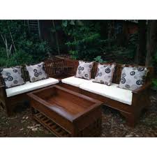 Kain tahan air, finishing : Kursi Tamu Sudut Minimalis Sofa Mebel Jepara Kayu Jati Shopee Indonesia