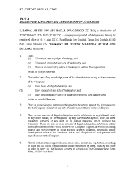 Malaysia / 23 hours ago. Statutory Declarations Companies Subsidiary